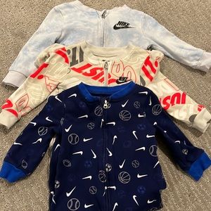 3 Baby Boys’ Nike Footed Pajamas